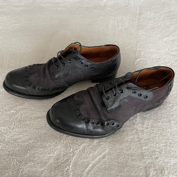 John Fluevog Virtue Pound Lace-Up Derby Wingtip Men’s Shoes Size 10. - Picture 2 of 8